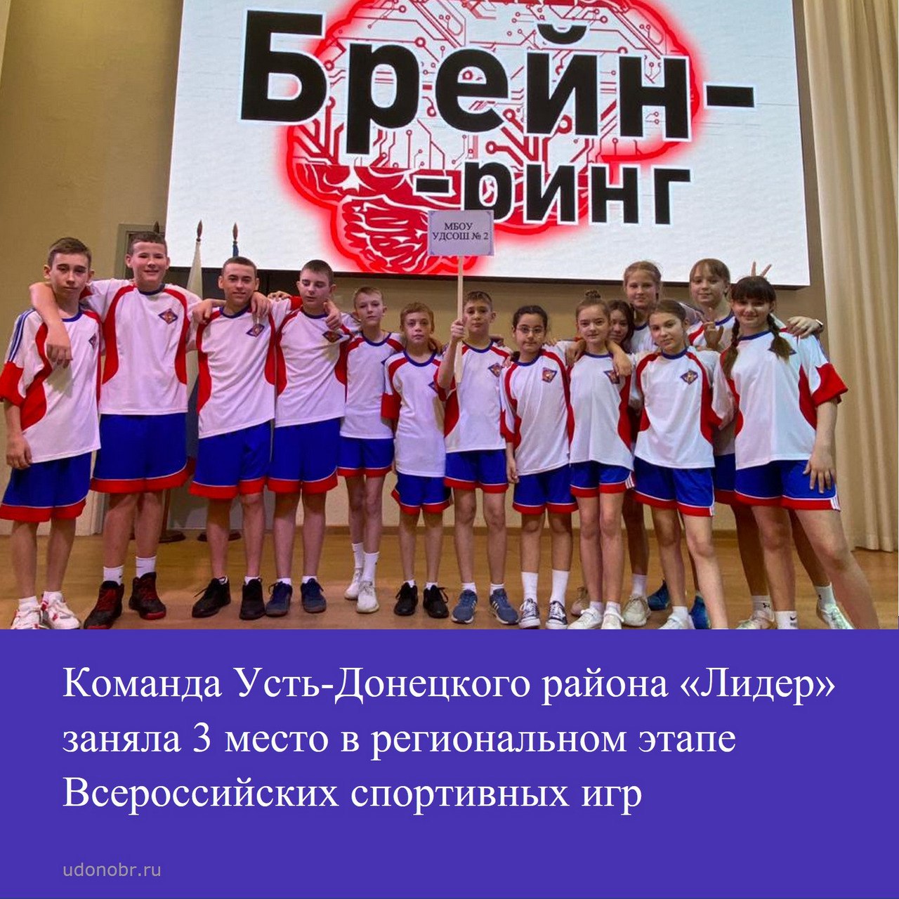 Команда Усть-Донецкого района «Лидер» заняла 3 место в региональном этапе Всероссийских спортивных игр
