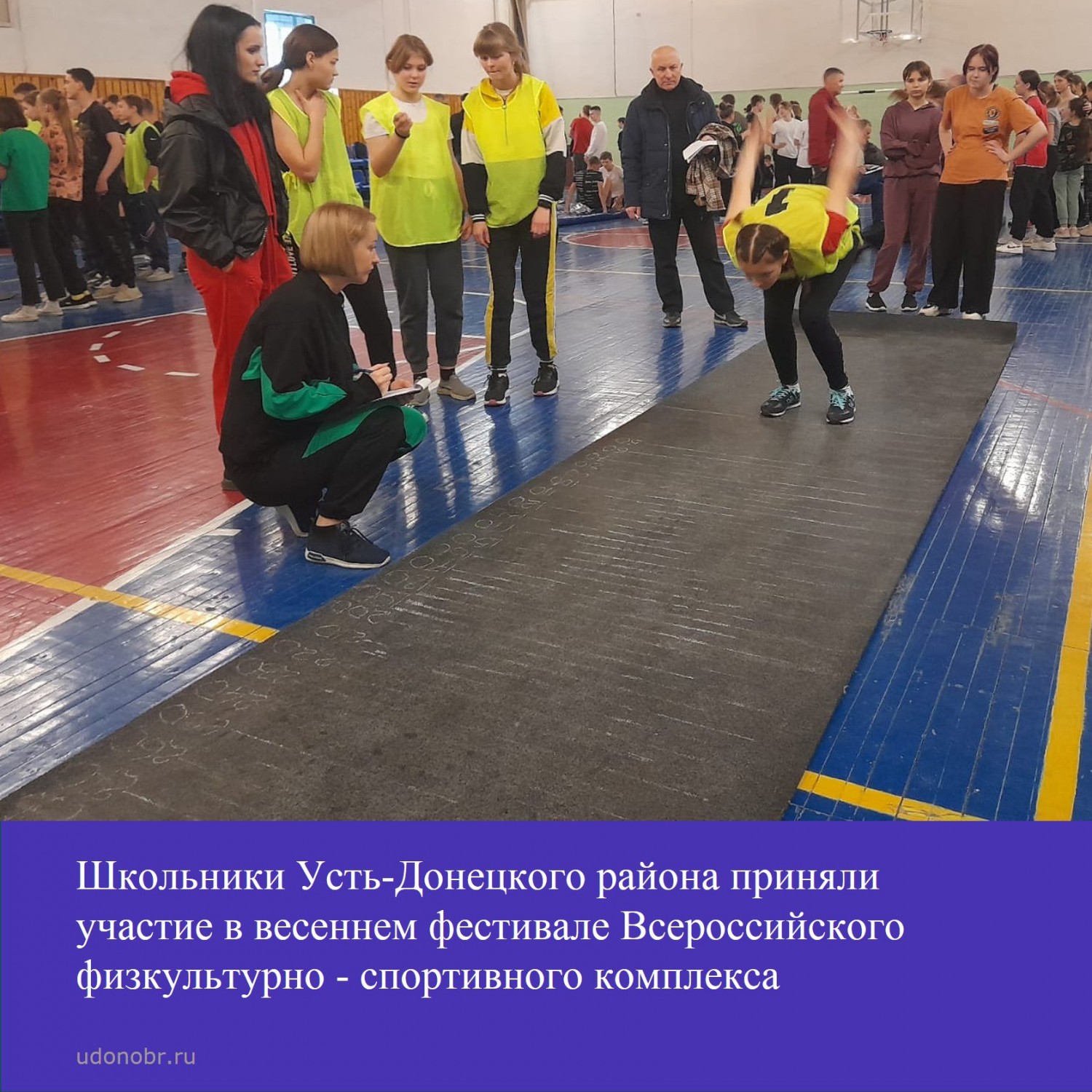 Школьники Усть-Донецкого района приняли участие в весеннем фестивале Всероссийского физкультурно - спортивного комплекса